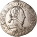 Coin, France, Henri III, Franc au Col Plat, 1580, Paris, EF(40-45), Silver