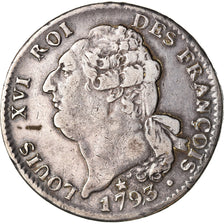 Coin, France, Louis XVI, Écu de 6 livres françois, 1793, Marseille