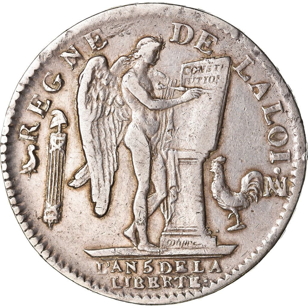Coin, France, Louis XVI, Écu de 6 livres françois, 1793, Marseille