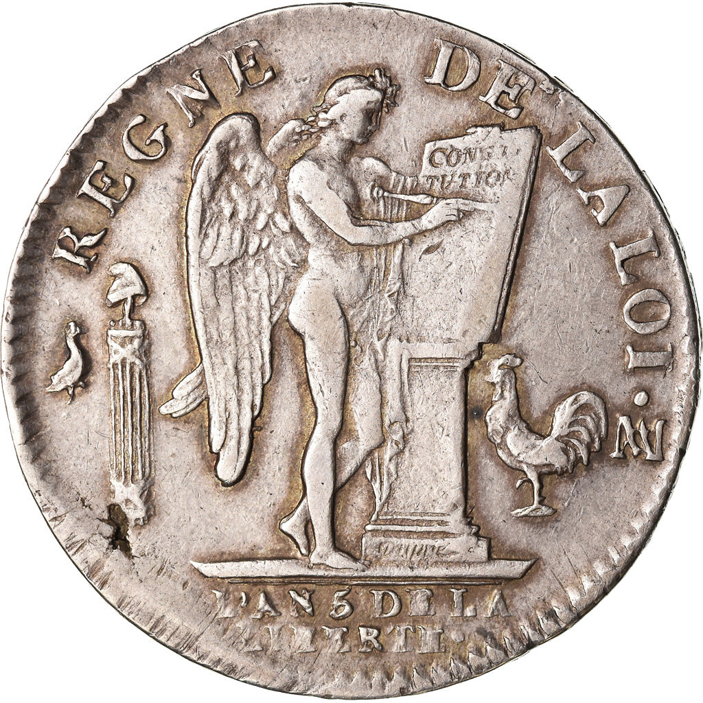 Monnaie, France, Louis XVI, Écu de 6 livres françois, 1793, Marseille