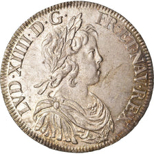 Coin, France, Louis XIV, Écu à la mèche courte, 1644, Paris, MS(60-62)