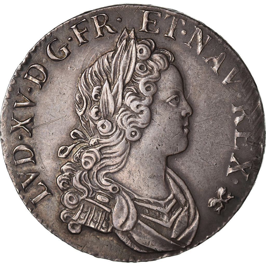 Monnaie, France, Louis XV, 1/2 Écu de France-Navarre, 1718, Grenoble, SUP