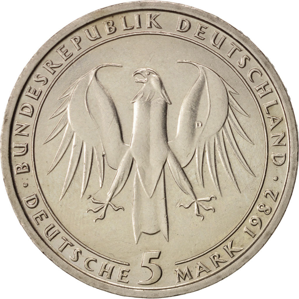 GERMANY - FEDERAL REPUBLIC, 5 Mark, 1982, Munich, Germany, KM:156