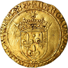 Moeda, França, Charles VIII, Ecu d'or, Troyes, EF(40-45), Dourado