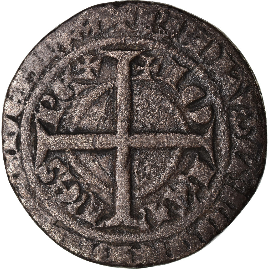 Coin, France, Jean II le Bon, Blanc à l'épi, Piéfort, VF(20-25), Billon