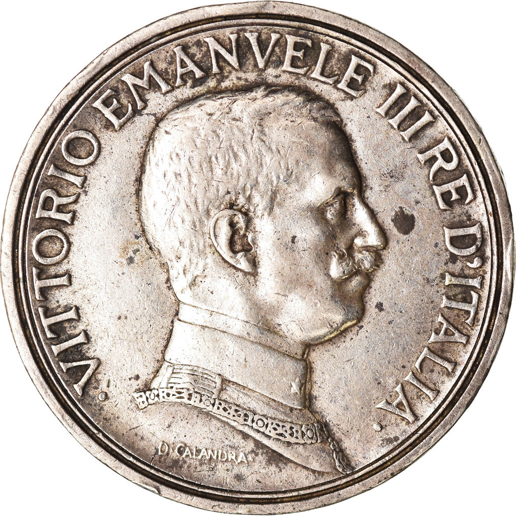 Coin, Italy, Vittorio Emanuele III, 2 Lire, 1917, Rome, EF(40-45), Silver, KM:55