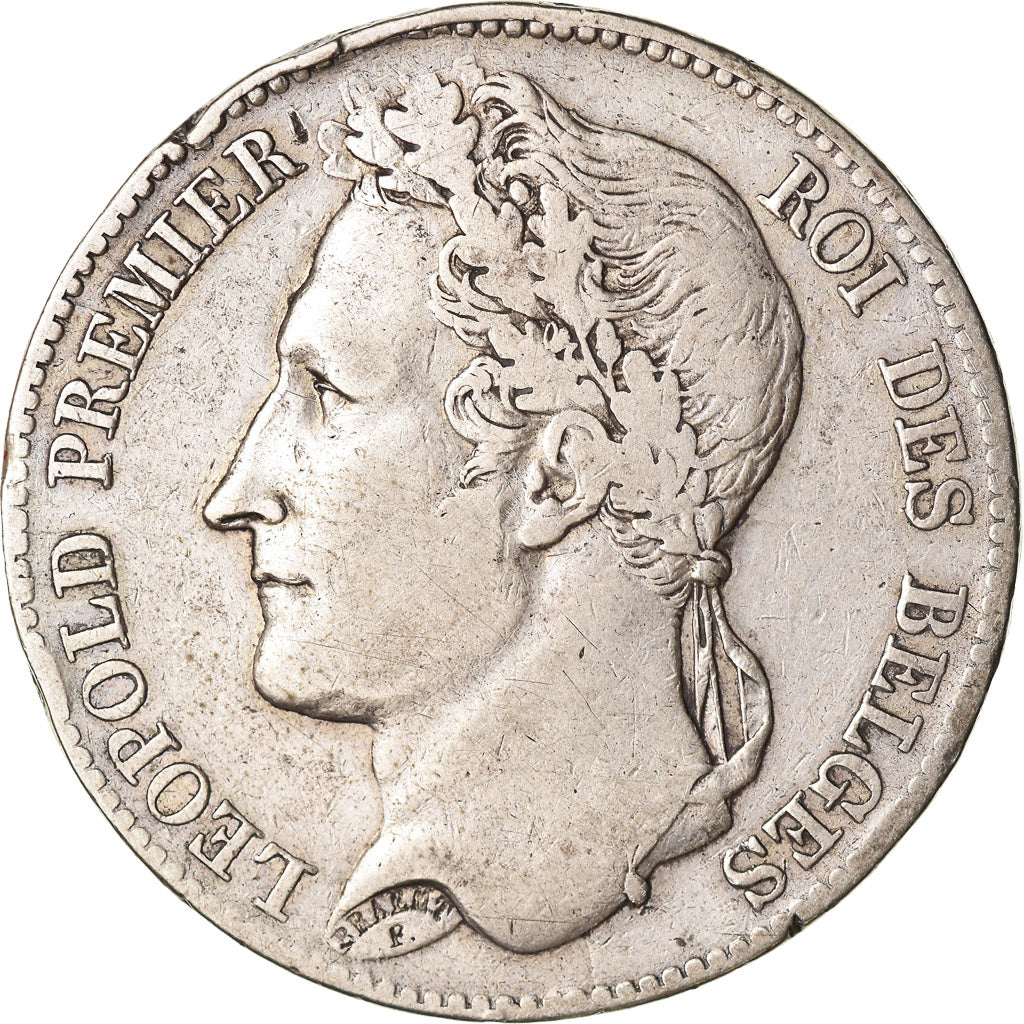 Coin, Belgium, Leopold I, 5 Francs, 5 Frank, 1848, VF(30-35), Silver, KM:3.2