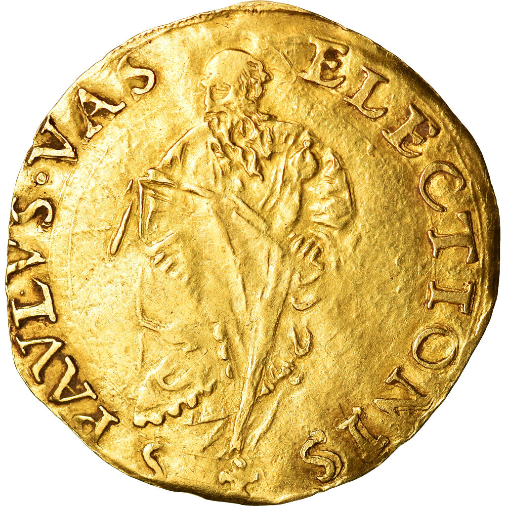 Moneda, Vaticano, Paul III, Scudo d'Oro, Roma, BC+, Oro