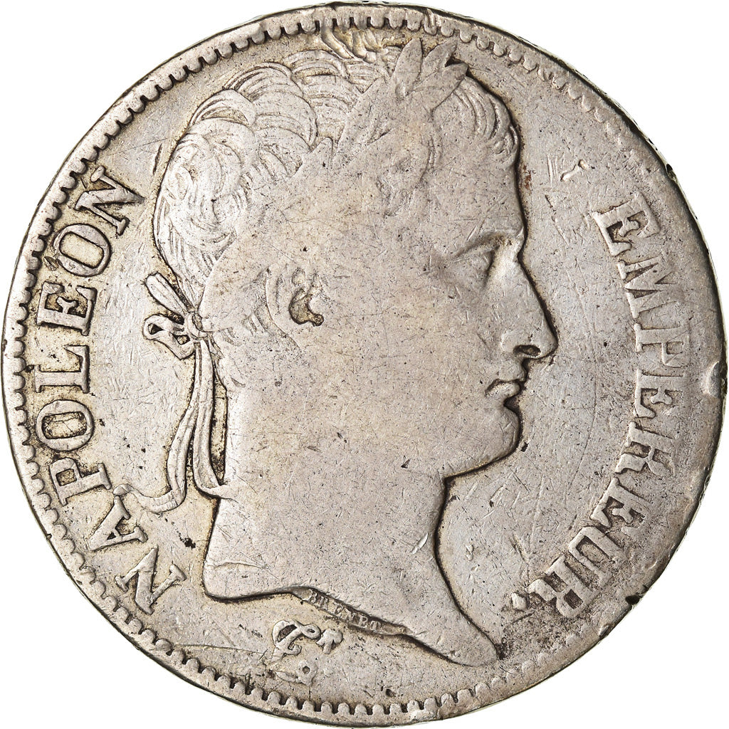 Monnaie, France, Napoleon I, 5 Francs, Frappe incuse, TB, Argent