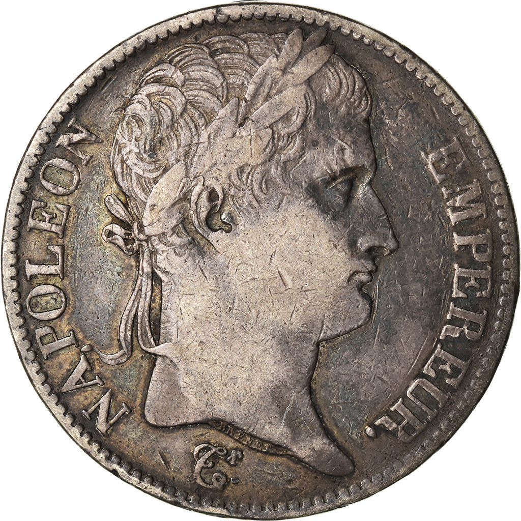 Coin, France, Napoleon I, 5 Francs, Frappe incuse, VF(30-35), Silver