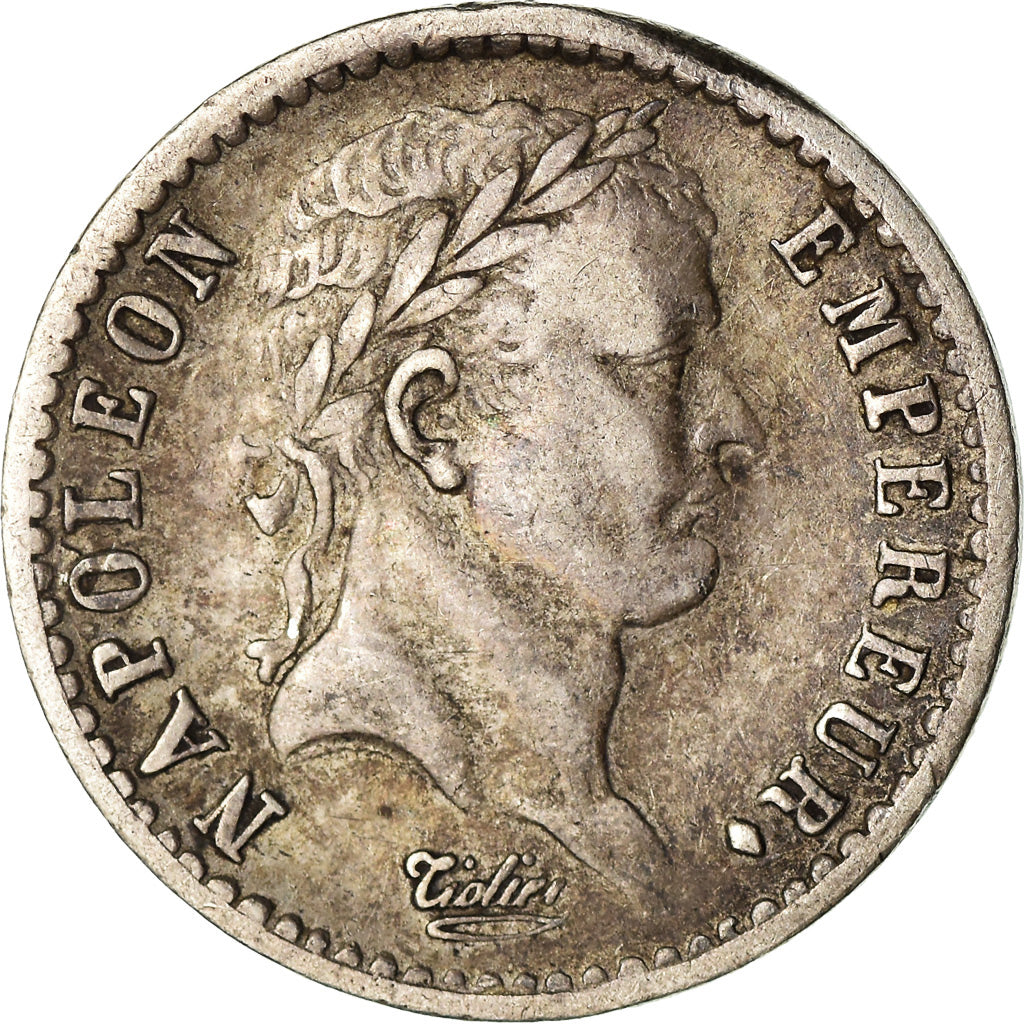 Coin, France, Napoleon I, 1/2 Franc, Frappe incuse, EF(40-45), Silver