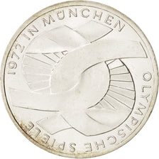 Coin, GERMANY - FEDERAL REPUBLIC, 10 Mark, 1972, Karlsruhe, MS(65-70), Silver