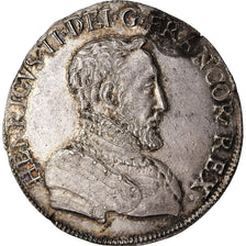 Coin, France, Henri II, Teston, 1554, Poitiers, AU(55-58), Silver, Duplessy:983