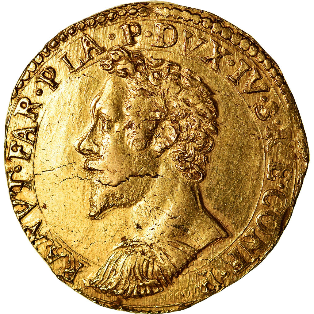 Moneta, DEPARTAMENTY WŁOSKIE, PIACENZA, Ranuccio I, 2 Doppie, 1607, Piacenza