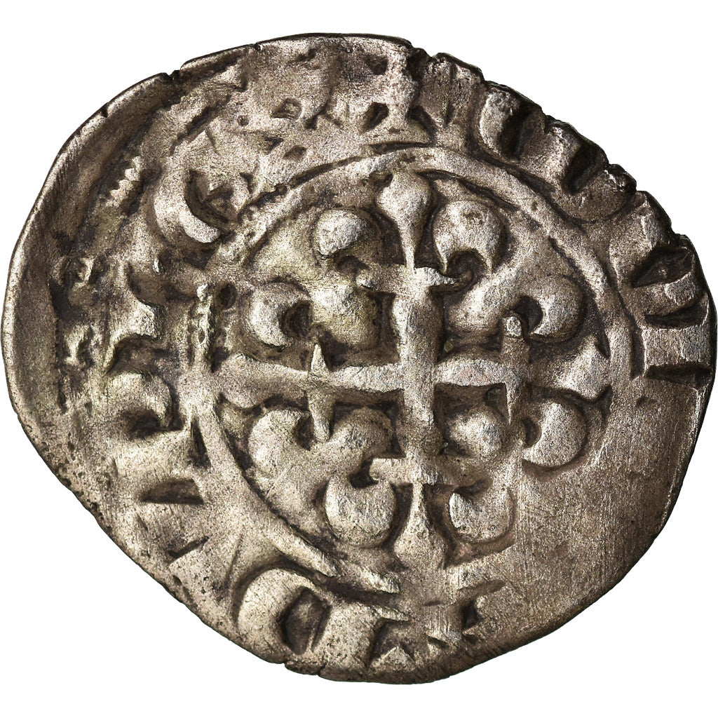 Coin, France, Philippe VI, Double Parisis, VF(30-35), Billon, Duplessy:266