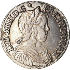 Coin, France, Louis XIV, 1/2 Écu à la mèche longue, 1/2 Ecu, 1655, Rouen