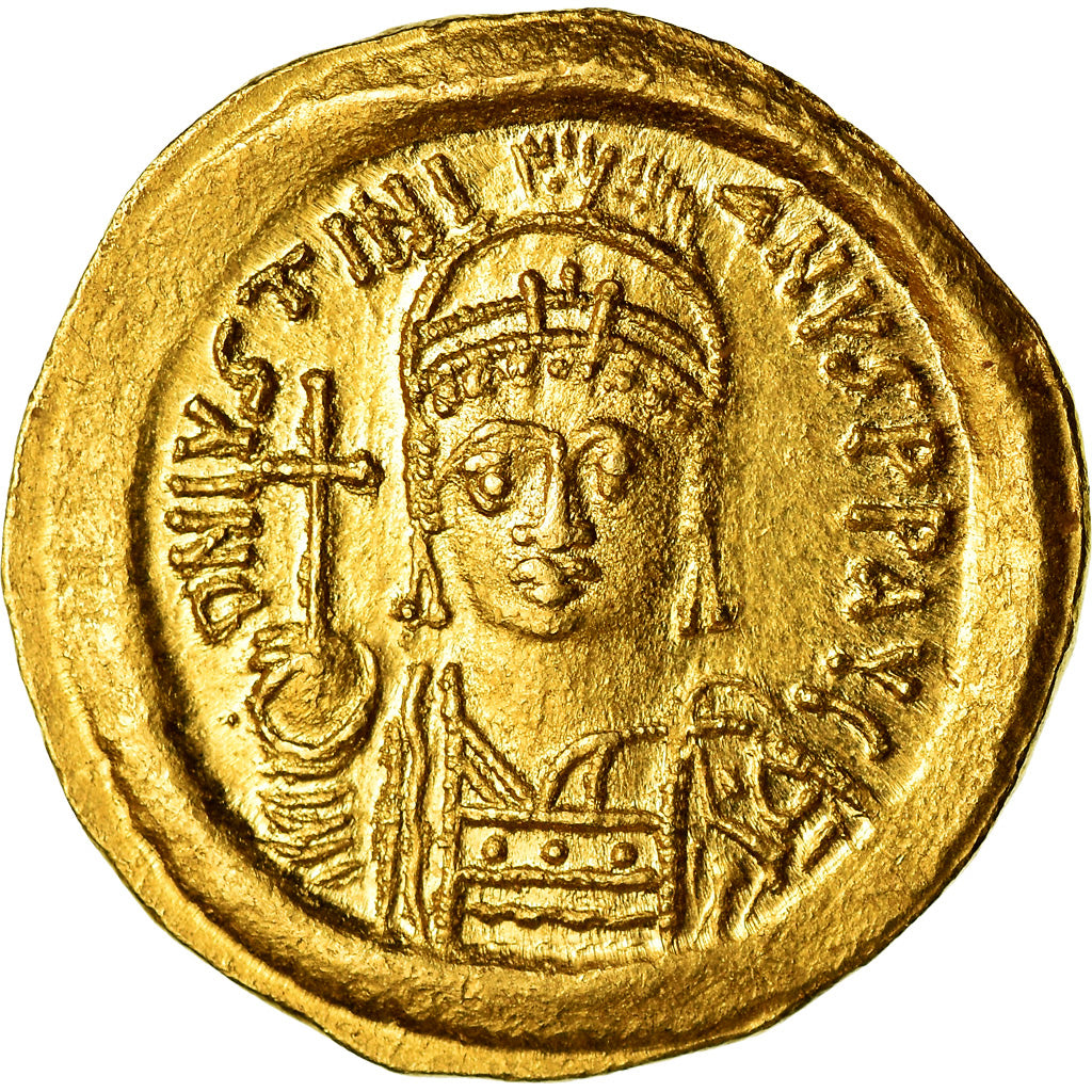 Moneda, Justinian I, Solidus, 545-565, Constantinople, SC, Oro, Sear:140