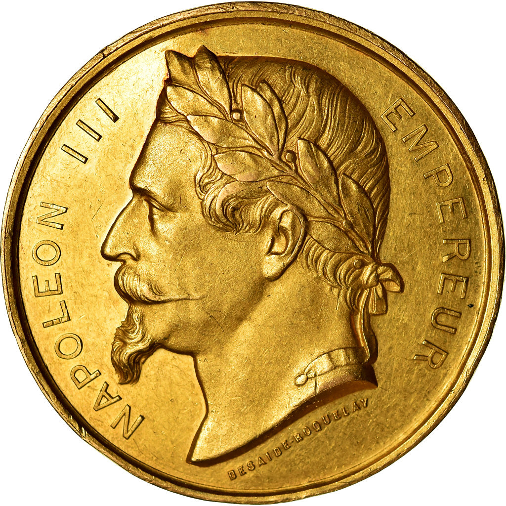 Algeria, Medal, Napoléon III, Comice agricole de Sétif, 1870, Desaide