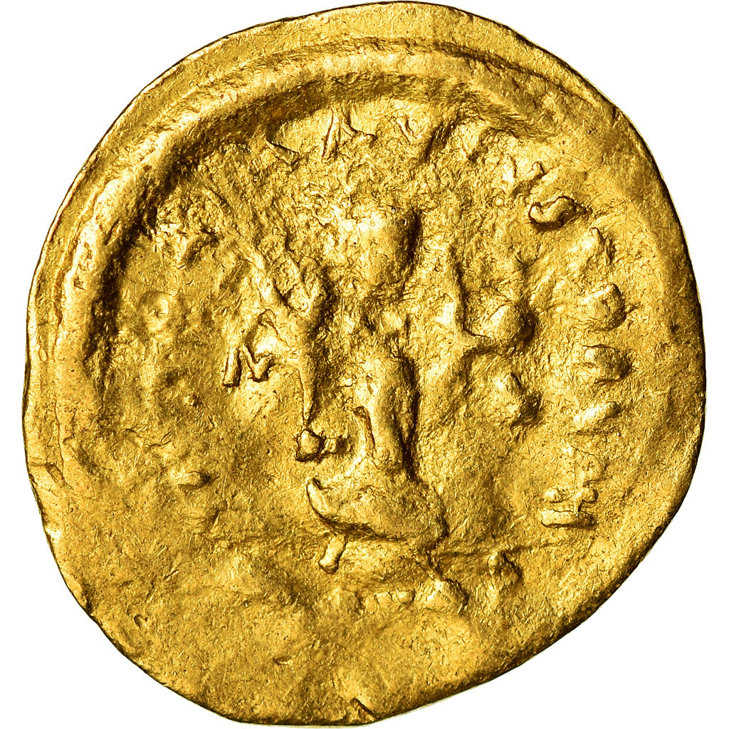 Coin, Justinian I, Tremissis, Constantinople, VF(30-35), Gold, Sear:145