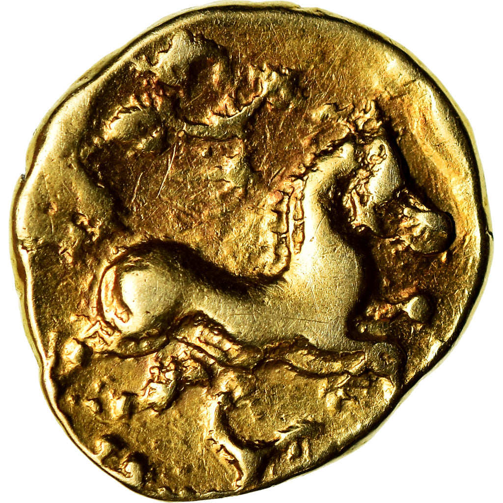 Coin, Aedui, 1/4 Stater, EF(40-45), Gold, Delestrée:3034