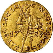 Coin, Netherlands, ZEELAND, Ducat, 1757, EF(40-45), Gold, KM:85