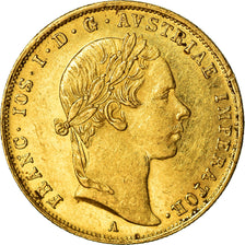 Coin, Austria, Franz Joseph I, Ducat, 1854, Vienna, AU(50-53), Gold, KM:2263