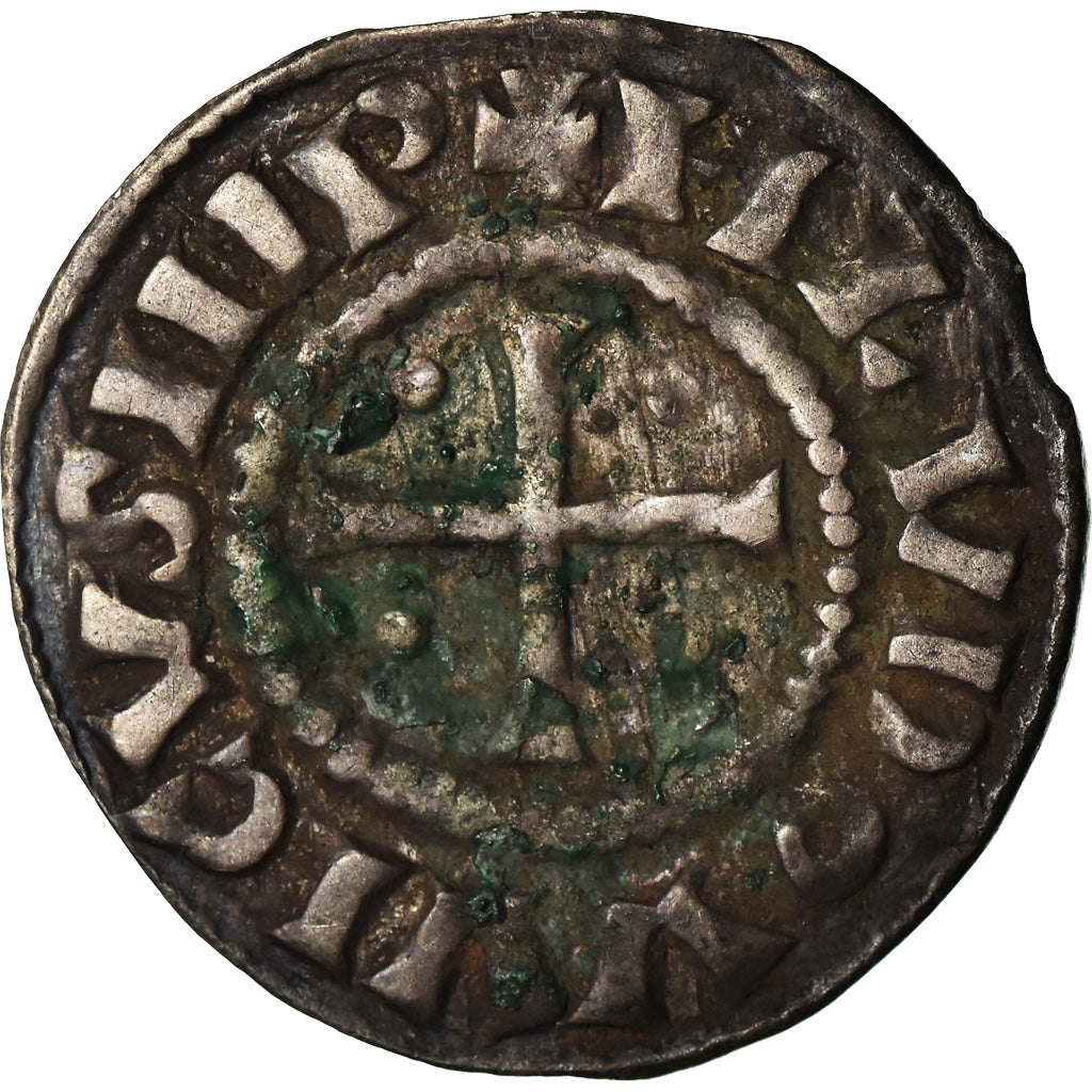 Monnaie, France, Louis le Pieux, Denier au temple, Denier, TTB, Argent