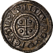 Moneta, Francja, Louis le Pieux, Denier au temple, Denarius, Undated, EF(40-45)