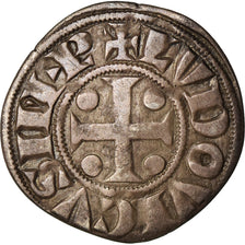 Coin, France, Louis le Pieux, Denier au temple, Denarius, EF(40-45), Silver