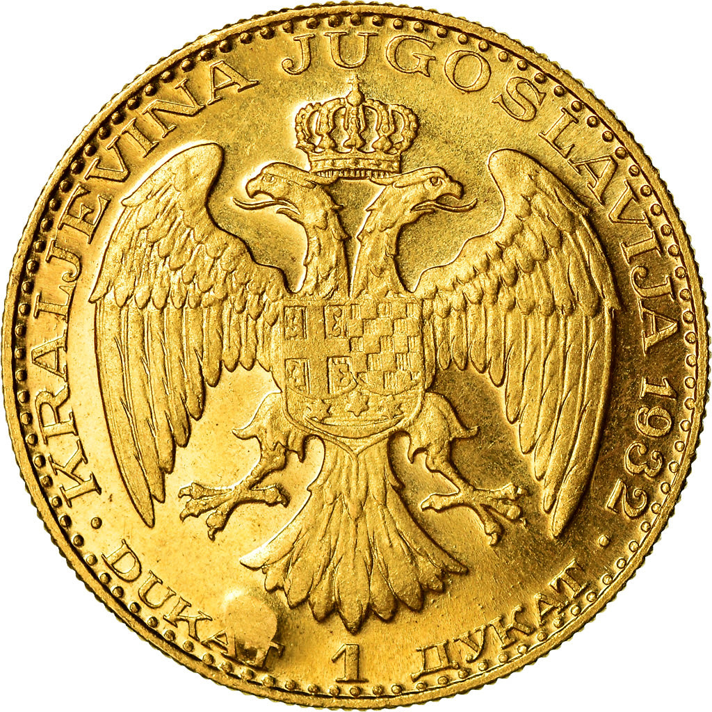 Monnaie, Yougoslavie, Alexander I, Dukat, 1932, SPL, Or, KM:12.2