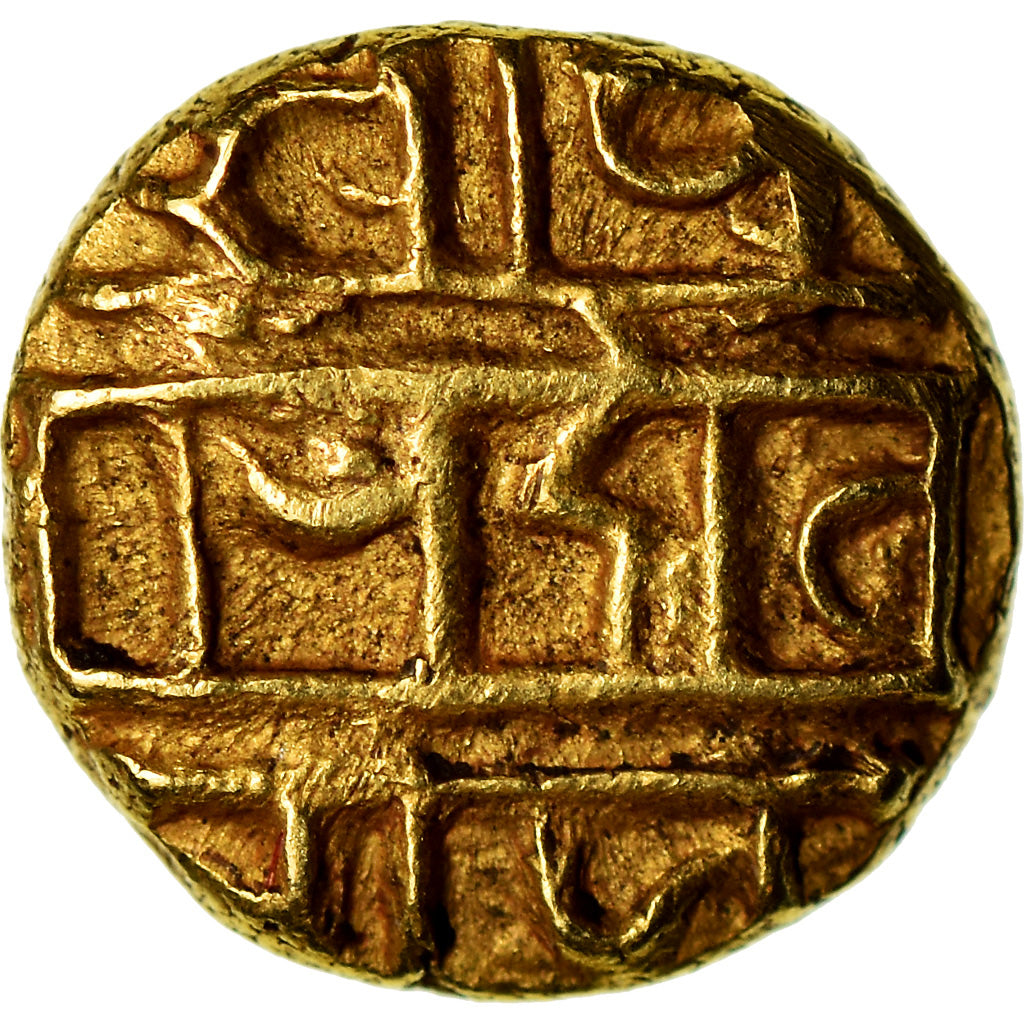 Münze, India, Vijayanagar Kingdom, Hari Hara II, 1/2 Pagoda, SS, Gold