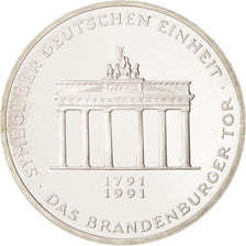 GERMANY - FEDERAL REPUBLIC, 10 Mark, 1991, Berlin, Germany, Silver, KM:177