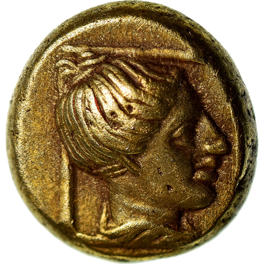 Coin, Lesbos, 480-350 Bf JC, Mytilene, Hekte, Mytilene, AU(55-58), Electrum