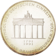 GERMANY - FEDERAL REPUBLIC, 10 Mark, 1991, Berlin, Toned, Silver, KM:177