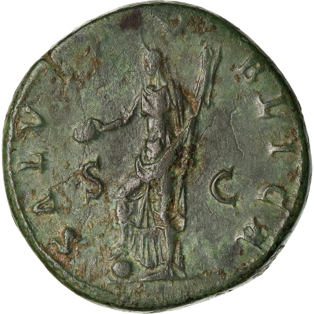 Coin, Hadrian, Dupondius, 121, Rome, AU(50-53), Copper, RIC:604a