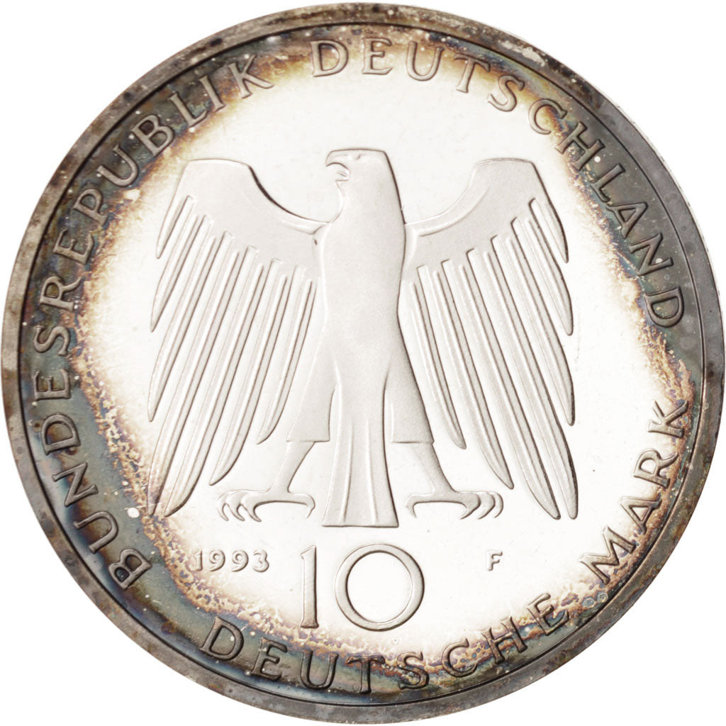 Coin, GERMANY - FEDERAL REPUBLIC, 10 Mark, 1993, Stuttgart, Germany, MS(64)