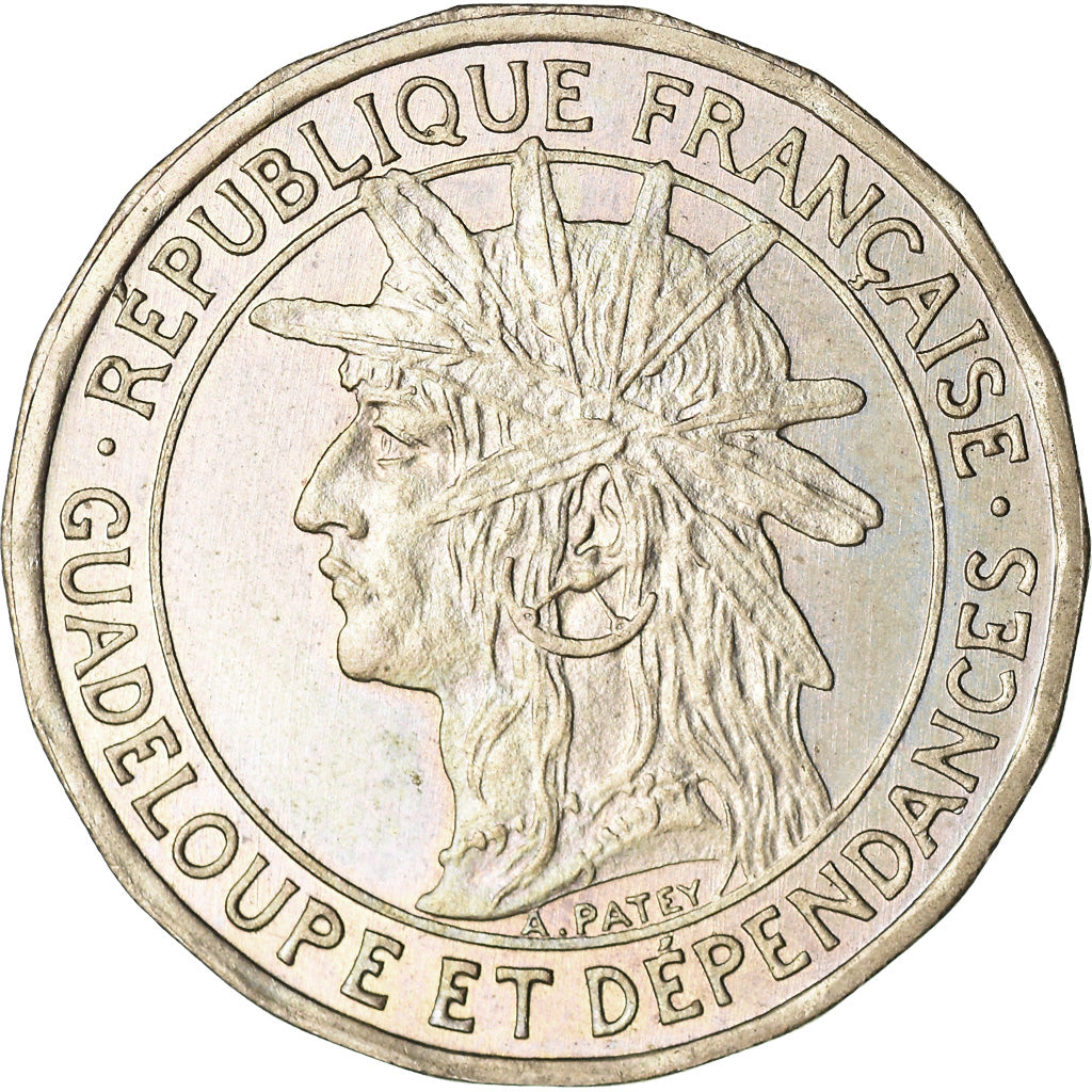 Coin, Guadeloupe, 50 Centimes, 1903, MS(64), Copper-nickel, KM:45