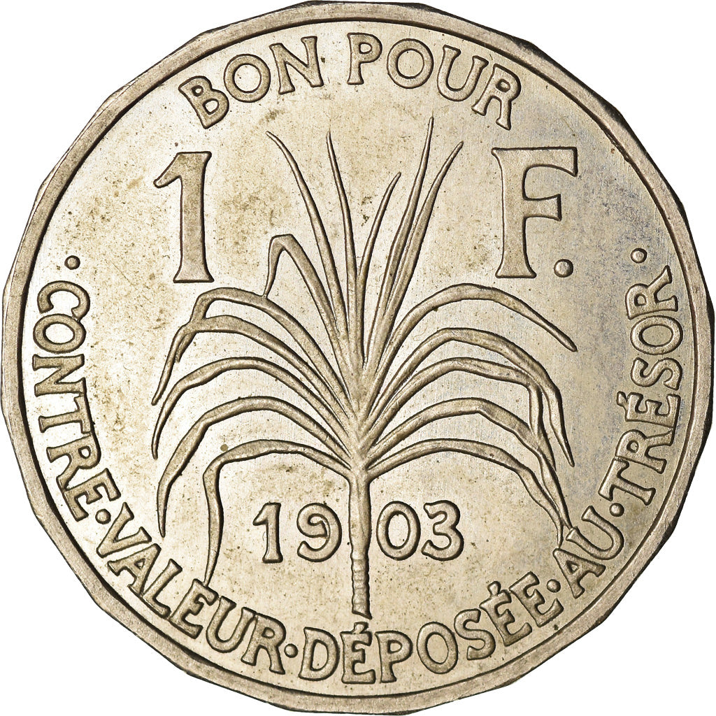 Coin, Guadeloupe, Franc, 1903, MS(63), Copper-nickel, KM:46