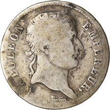 Moneda, Francia, Napoléon I, Franc, 1808, Strasbourg, BC, Plata, KM:682.3