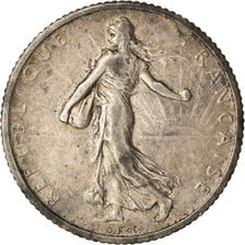Coin, France, Semeuse, Franc, 1907, Paris, VF(30-35), Silver, KM:844.1