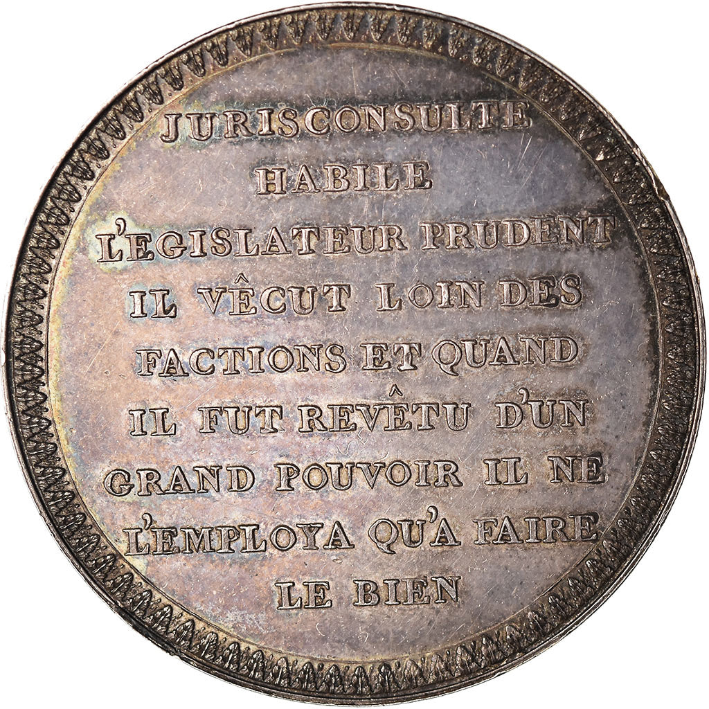 Francia, medalla, J.J. Régis de Cambacérès, 2e Consul de la République