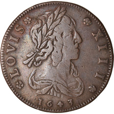 França, Token, Monarquia, Bustes Louis XIII et Louis XIV, 1644, VF(30-35)