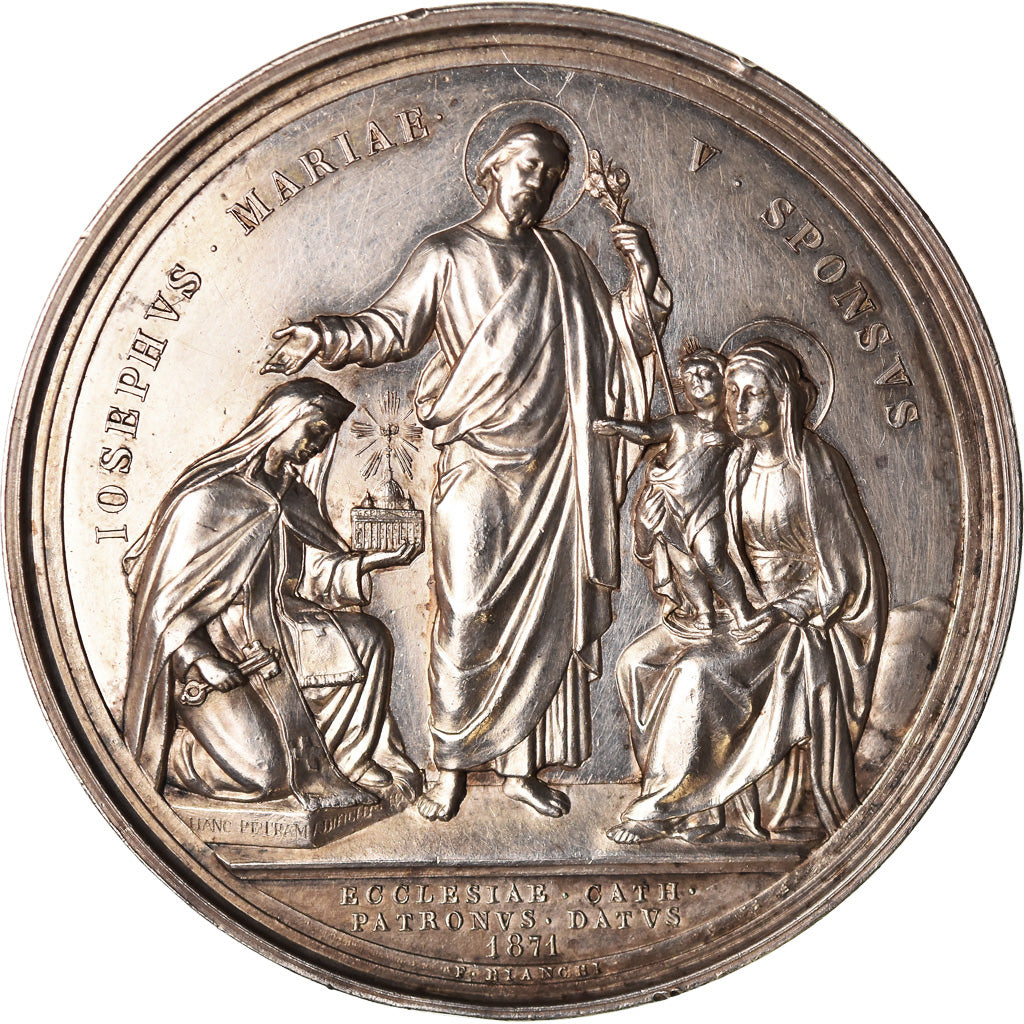 Vatican, Médaille, Pie IX, Eglise Catholique, 1871, Bianchi, SUP, Argent