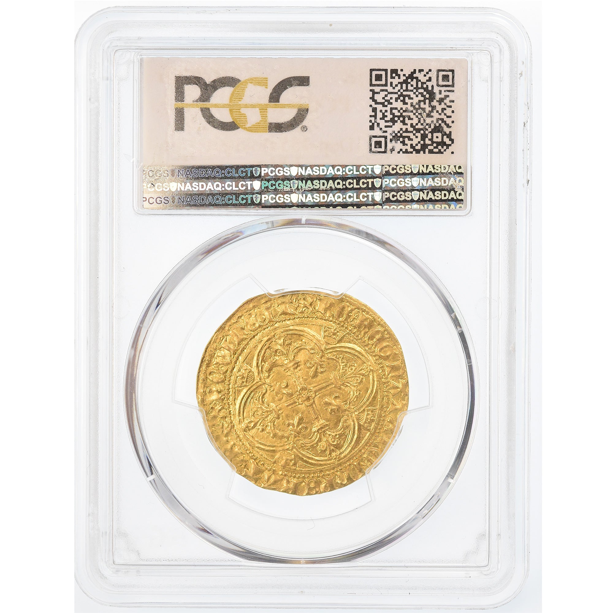 Moneta, Francia, Charles VII, Royal d'or, Bourges, PCGS, MS64, Oro, graded