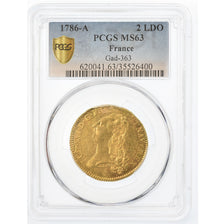 Moneta, Francja, Louis XVI, Double louis d'or à la tête nue, 2 Louis D'or