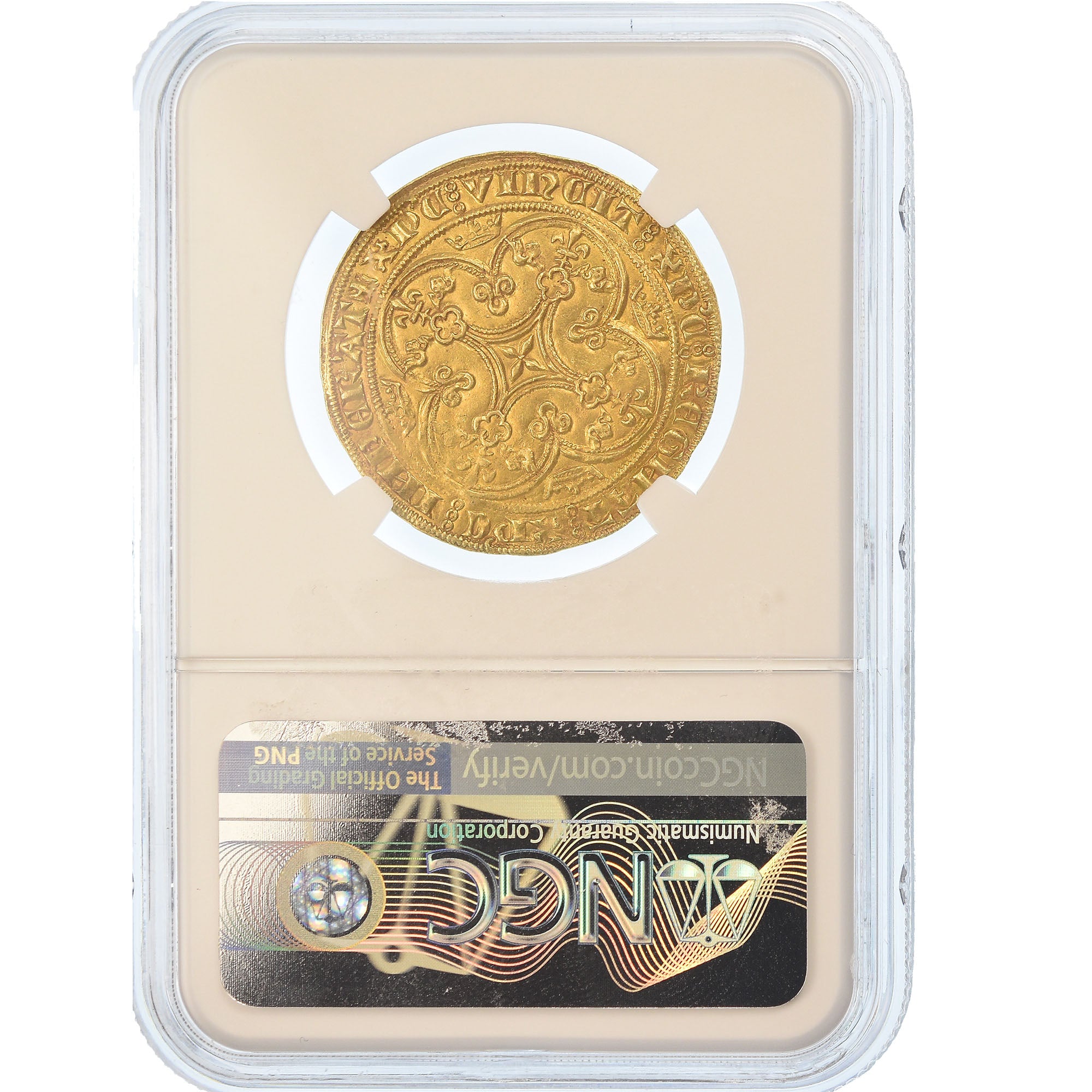 Coin, France, Philippe VI, Chaise d'or, 1346, NGC, MS63, Gold, graded