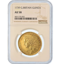 Moneta, Gran Bretagna, George II, 2 Guineas, 1739, NGC, AU58, Oro, KM:578