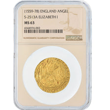 Coin, Great Britain, Elizabeth, Ange d'Or, Gold Angel, NGC MS63