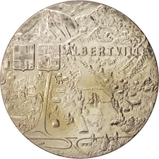 France, Medal, Albertville, Sports & leisure, 1992, Cupro-nickel, 41