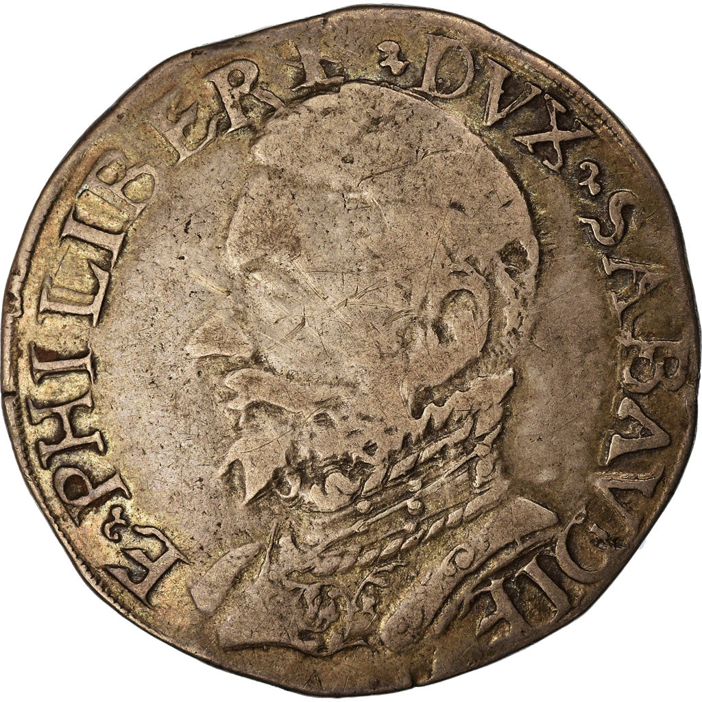 Coin, ITALIAN STATES, SAVOY, Emanuele Filiberto, Testone, 1559, Vercelli